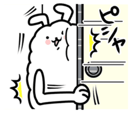 Feet long Hairball rabbit sticker #7729706