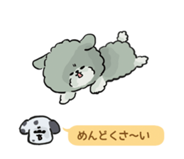 Dalmatian and Toy Poodle2 sticker #7729990