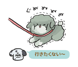 Dalmatian and Toy Poodle2 sticker #7730006