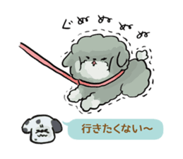 Dalmatian and Toy Poodle2 sticker #7730006