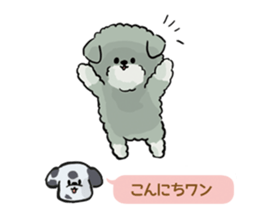 Dalmatian and Toy Poodle2 sticker #7730012