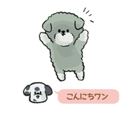 Dalmatian and Toy Poodle2 sticker #7730012
