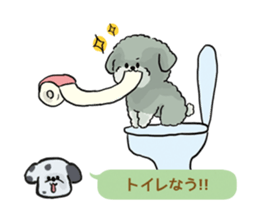 Dalmatian and Toy Poodle2 sticker #7730015