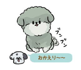 Dalmatian and Toy Poodle2 sticker #7730022