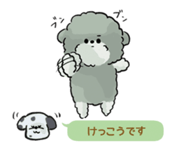 Dalmatian and Toy Poodle2 sticker #7730023