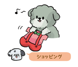 Dalmatian and Toy Poodle2 sticker #7730024