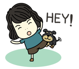 Mali with Little Mocha sticker #7730391