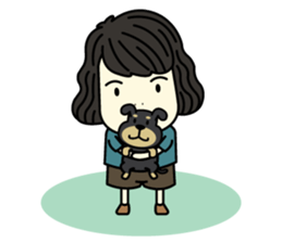 Mali with Little Mocha sticker #7730393
