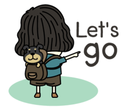 Mali with Little Mocha sticker #7730398
