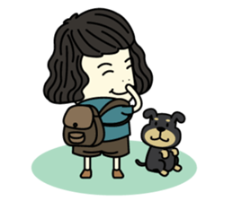 Mali with Little Mocha sticker #7730399