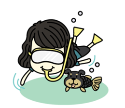 Mali with Little Mocha sticker #7730403