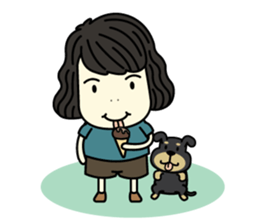 Mali with Little Mocha sticker #7730409