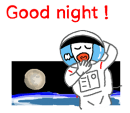 Astronaut's sticker(English) sticker #7730435