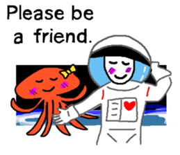 Astronaut's sticker(English) sticker #7730457