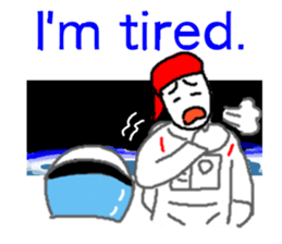 Astronaut's sticker(English) sticker #7730464