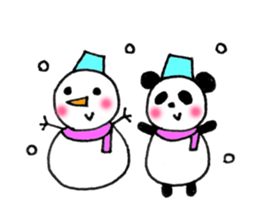 Panda family2 sticker #7730541