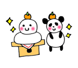 Panda family2 sticker #7730543
