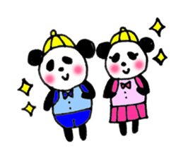 Panda family2 sticker #7730547