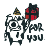 Q monsters sticker #7731028