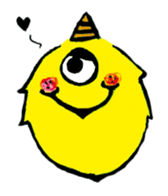 Q monsters sticker #7731029