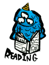 Q monsters sticker #7731030