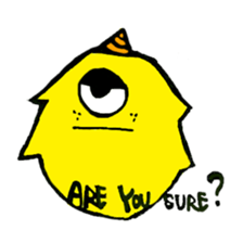 Q monsters sticker #7731035