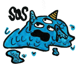 Q monsters sticker #7731039