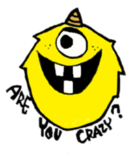 Q monsters sticker #7731040