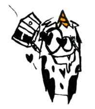 Q monsters sticker #7731047