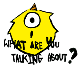 Q monsters sticker #7731049