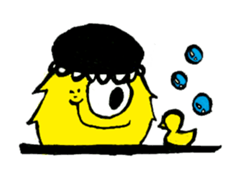 Q monsters sticker #7731054