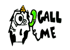 Q monsters sticker #7731055