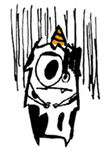 Q monsters sticker #7731062