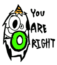 Q monsters sticker #7731066