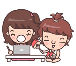 Melon head family sticker #7731543