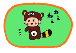 raccoon dog tanuko sticker #7731828