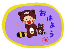 raccoon dog tanuko sticker #7731832