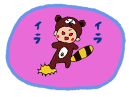 raccoon dog tanuko sticker #7731838