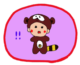 raccoon dog tanuko sticker #7731840