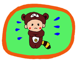 raccoon dog tanuko sticker #7731843
