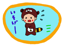 raccoon dog tanuko sticker #7731848
