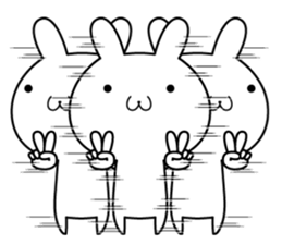 An ear of rabbit grew. sticker #7732092