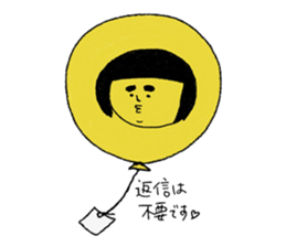 Girl of a red dress sticker #7732110