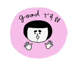 Girl of a red dress sticker #7732135