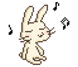 Dots rabbit Ari sticker #7733228