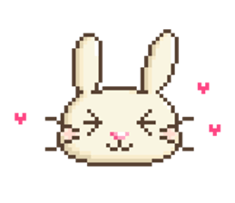 Dots rabbit Ari sticker #7733229