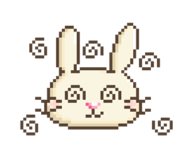 Dots rabbit Ari sticker #7733231