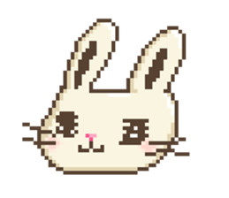 Dots rabbit Ari sticker #7733233