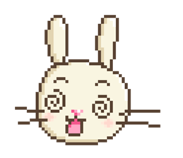Dots rabbit Ari sticker #7733234