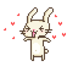 Dots rabbit Ari sticker #7733236